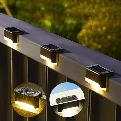 Solar-Terrassenleuchten mit Bewegungsmelder | 2+2 Gratis