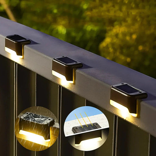 Solar-Terrassenleuchten mit Bewegungsmelder | 2+2 Gratis