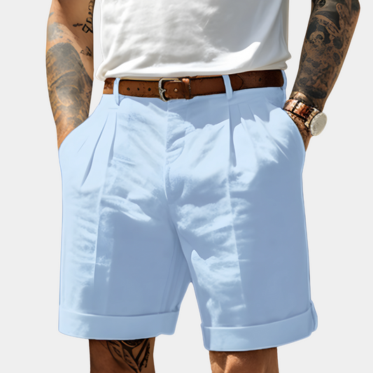 Davinci | Elegante Herren-Bermudas mit Bundfalten