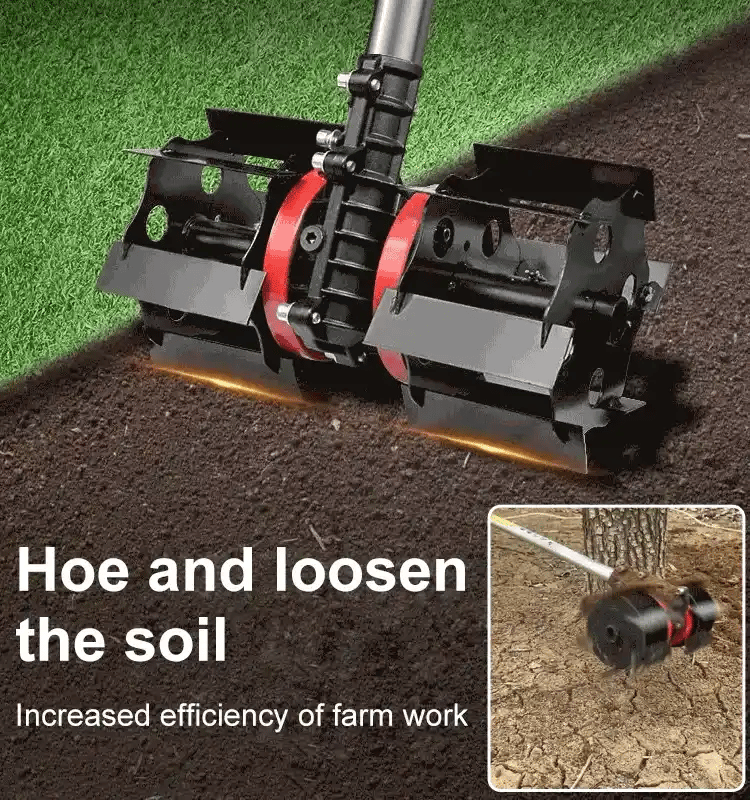 GardenPro — Rollender Bodenlockerer & Unkrautentferner-Werkzeug