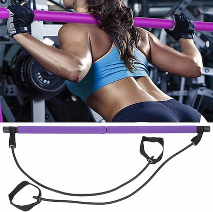 PowerSculpt Pro — Tragbares Pilates-Bar-Set mit Widerstandsbändern