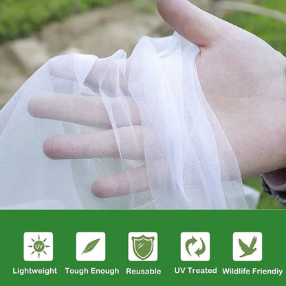 GreenShield Pro Pflanzenschutznetz | HDPE Insekten- und Vogelschutz | Lichtdurchlässig | Geeignet für Gemüse & Obst