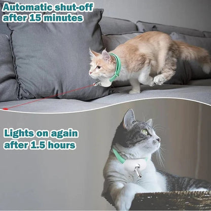 PawLuxe™ | Interaktives Laser-Spielzeughalsband für Katzen