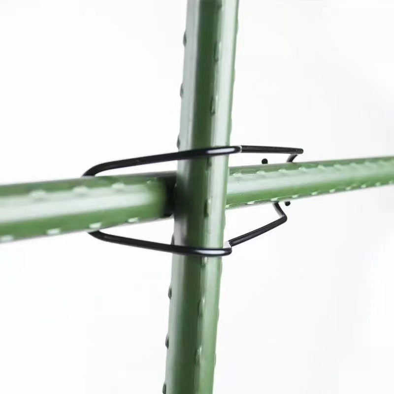 Zaun- & Rohrverbinder Clips aus verzinktem Eisen | Für Gewächshaus, Zaun, Rankhilfe & Spalier | Korrosionsschutz | 11/16/20 mm