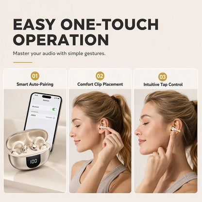 SonicClip™ | Open-Ear Bluetooth 6.0 Clip-Kopfhörer