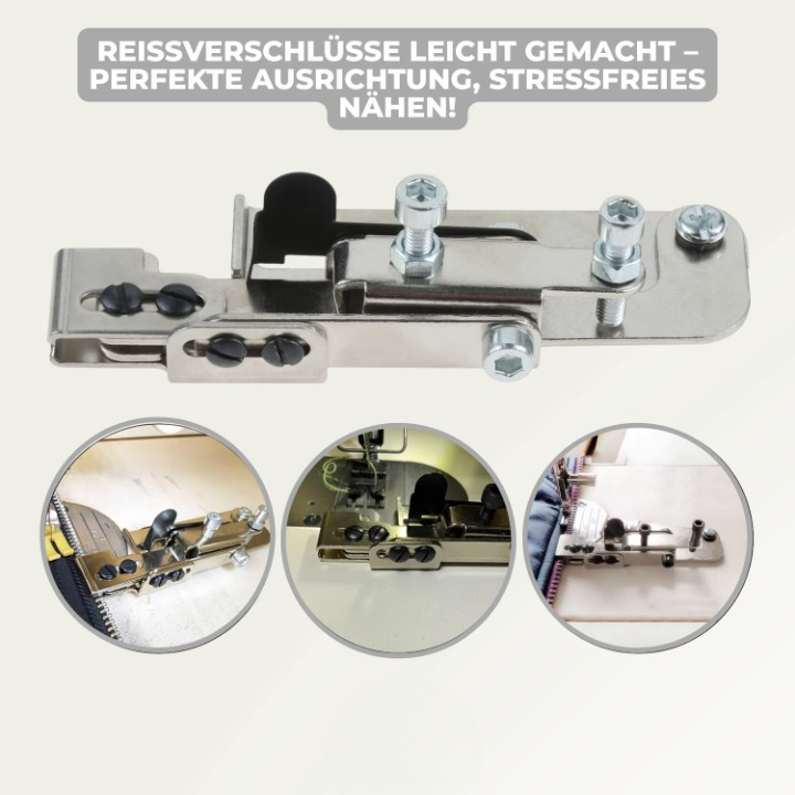 ZipperMaster Pro™ | Perfekte, faltenfreie Reißverschlüsse für Profi-Nähkunst im Handumdrehen!