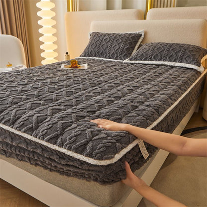CozyWrap™ | Dicke warme Spannbettauflage