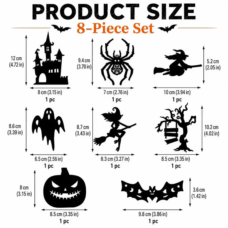 ScareLume™ – Leuchtende Halloween LED-Wandaufkleber für gruselige Stimmung 🎃🦇