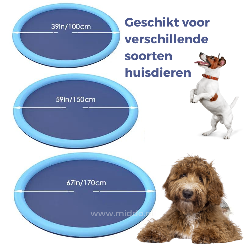SplashZone™ | Wasserspielmatte – Garten Splash Pad für Kinder & Haustiere