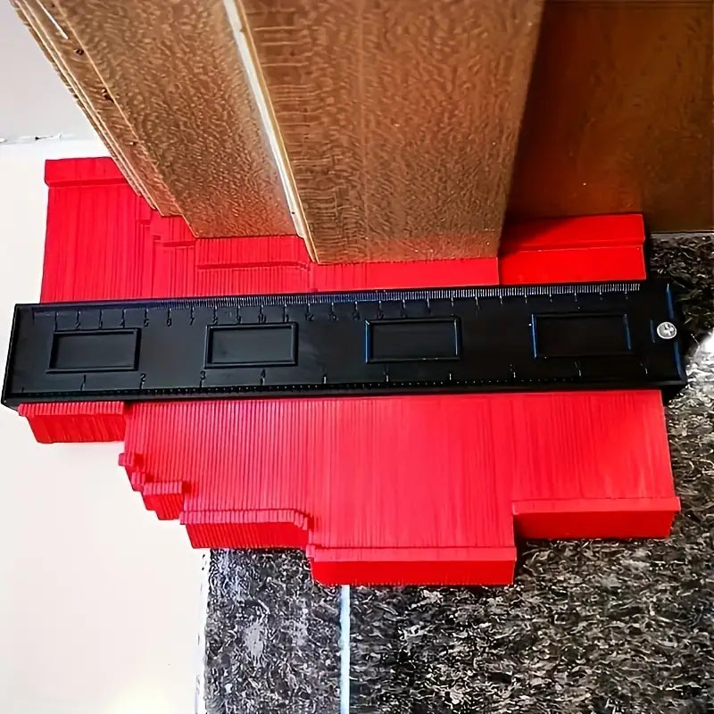 Konturlehre 25 cm für präzise Schnittlinien | Für Sockelleisten, Laminat & Fliesen | Formkopierer aus ABS, kompakt & robust