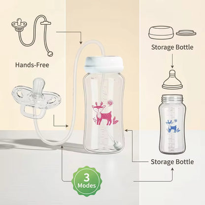 FlexiFeed™ | 3-in-1 Babyflasche 300ml – Für entspanntes Füttern | 50% Rabatt