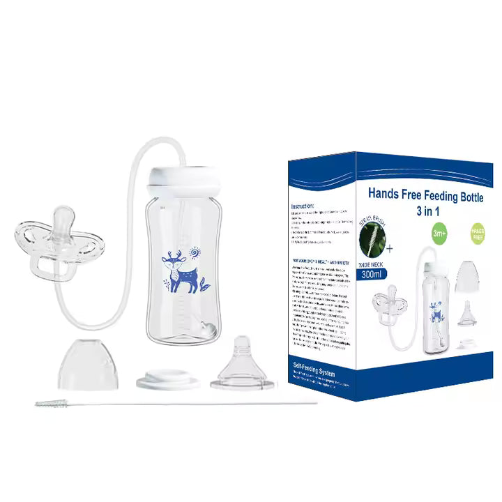 FlexiFeed™ | 3-in-1 Babyflasche 300ml – Für entspanntes Füttern | 50% Rabatt