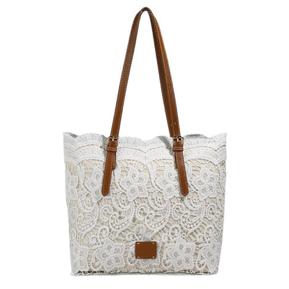 Lacelune™ – Schultertasche mit floraler Spitze für deine täglichen Essentials