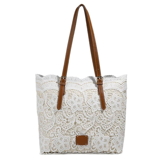 Lacelune™ – Schultertasche mit floraler Spitze für deine täglichen Essentials