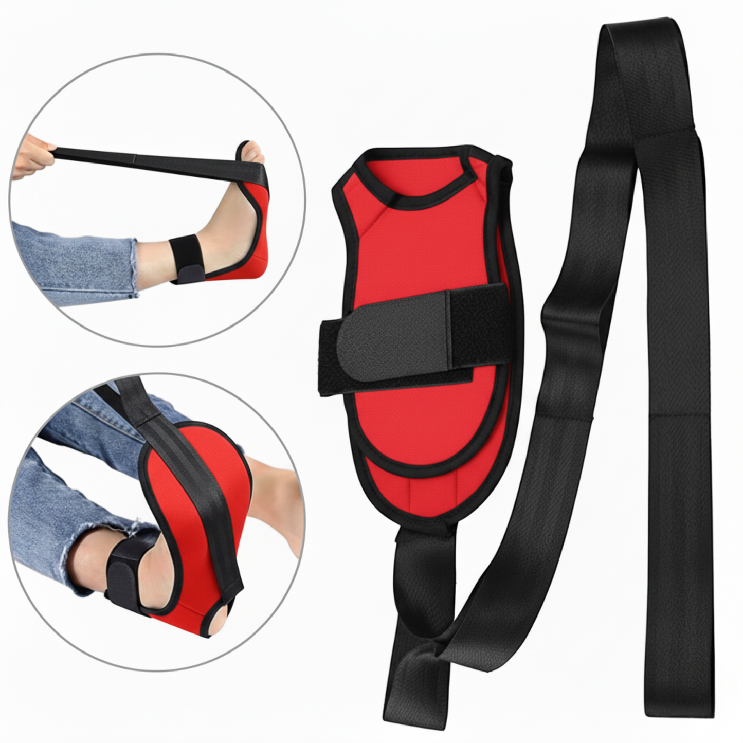 StrongoFlex — Stretchband mit Fußschlaufe für Flexibilitätstraining