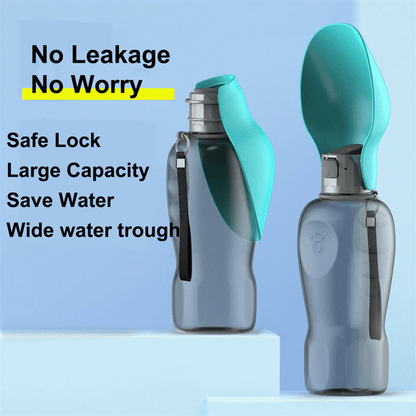 HydroPup™ | Auslaufsichere Hundewasserflasche mit faltbarem Napf