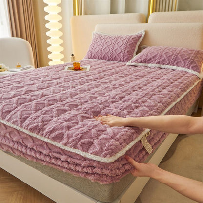 CozyWrap™ | Dicke warme Spannbettauflage