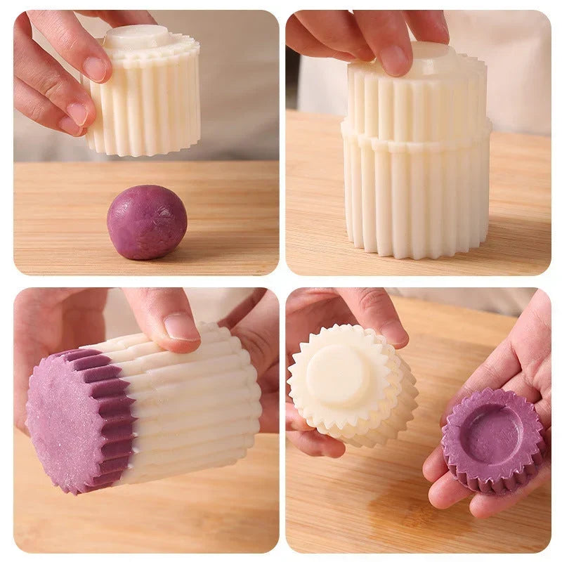 CrustMaster Pro™ | Beidseitige Gebäckform mit 2 Mustern