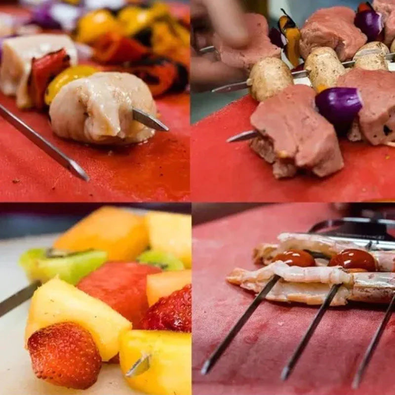 BlazeTrio Spieße — BBQ-Spieß-Set aus Edelstahl