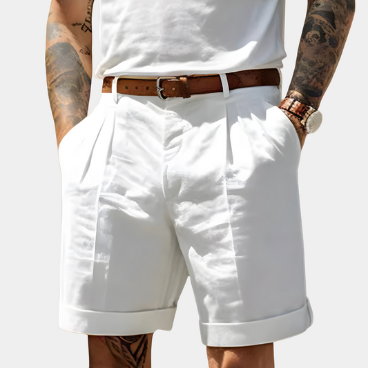 Davinci | Elegante Herren-Bermudas mit Bundfalten