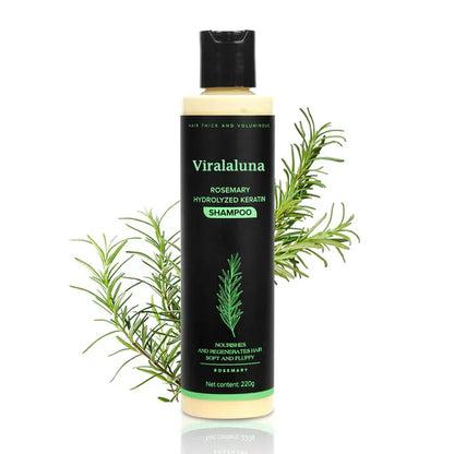 1+1 GRATIS | Viralaluna Rosmarin Shampoo für fettigen Ansatz, trockene Spitzen, Schuppen, Juckreiz & mehr Glanz