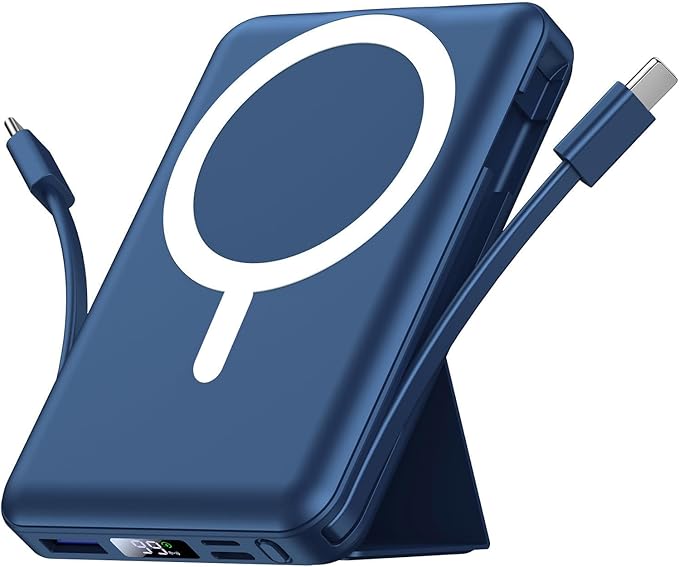 Magnetische Powerbank 10.000 mAh – Kabellos & Schnellladen, perfekt für unterwegs
