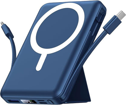 Magnetische Powerbank 10.000 mAh – Kabellos & Schnellladen, perfekt für unterwegs