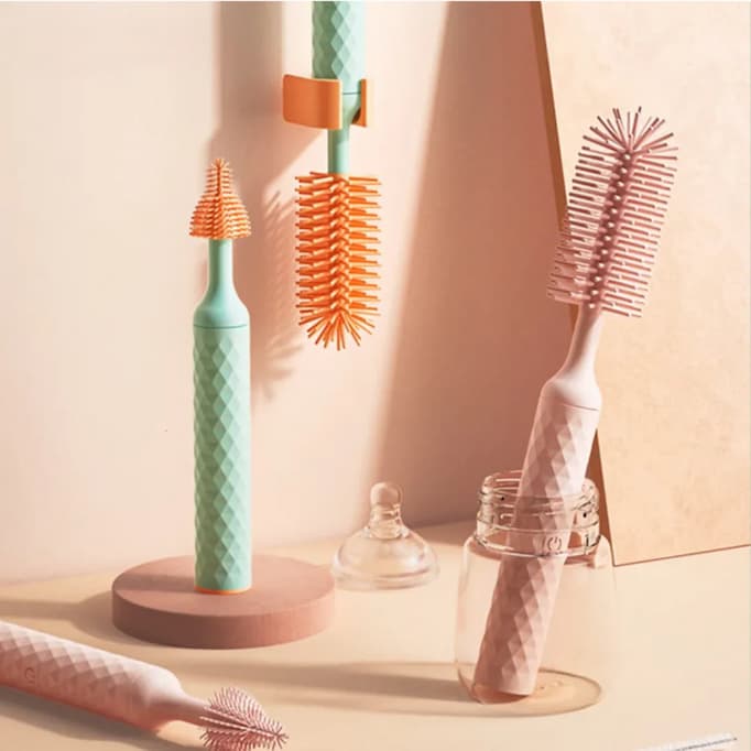 CleanNest — Flaschenreinigungsbürsten-Set mit langem Griff