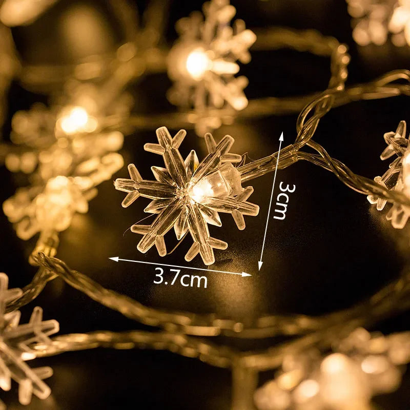 FrostGleam™ | Funkelnde Schneeflockenlichter für zauberhafte Winterabende