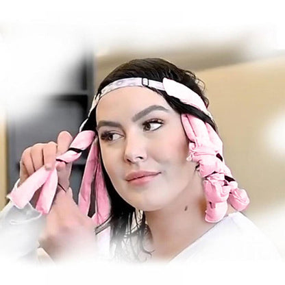 LuxeCurlPro — Heatloses Locken-Headband-Set für das Overnight-Haarstyling