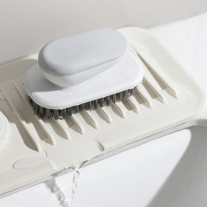 HydraGrip — Spritzschutzmatte für Spüle und Waschbecken mit Abtropfschale für Küche & Bad