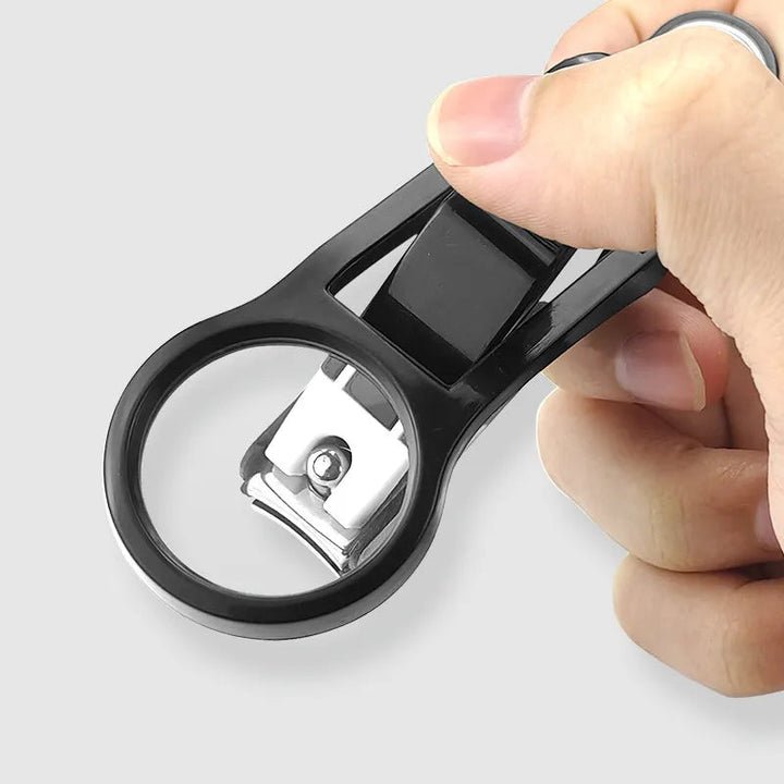 ClipGuard Pro — 3‑in‑1 Nagelknipser mit Lupe und Auffangbehälter