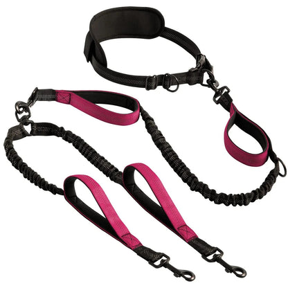 FreeStride™ | Freihändige Doppel-Hundeleine mit Hüftgurt