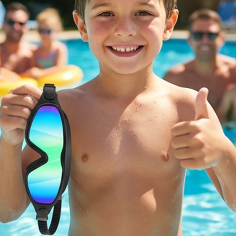 AquaVision Kids™ | Kinder-Schwimmbrille mit Ohrstöpseln