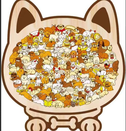 Mila – 135-teiliges Morandi Katzen-Puzzle | 2+1 GRATIS