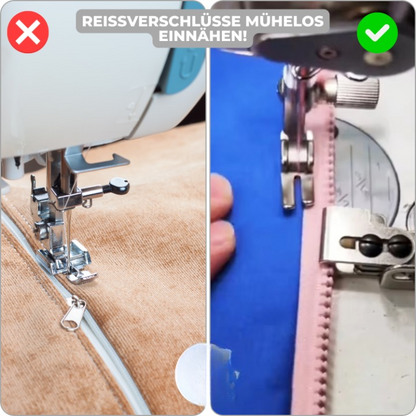 ZipperMaster Pro™ | Perfekte, faltenfreie Reißverschlüsse für Profi-Nähkunst im Handumdrehen!
