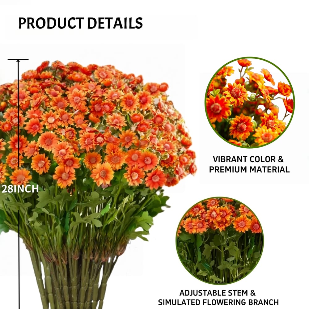 EverFall – Künstliche Herbst-Chrysantheme im Topf