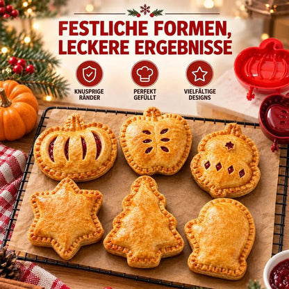 1+1 Gratis | Mini-Pie-Formen für Weihnachten & Herbst – Für süßes und herzhaftes Gebäck