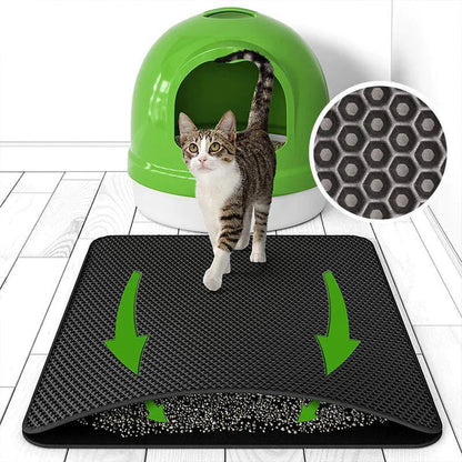 CleanPaws - Purrfect Streu-Matte | Katzenstreu-Matte für saubere Böden | 50% RABATT