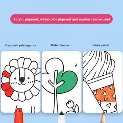 KreativKids - Förderung von Kreativität und Lernen durch Wandaufkleber-Malset | 1 + 1 GRATIS