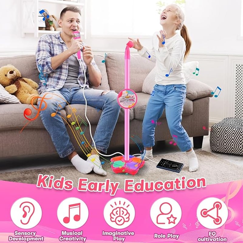 StarMic™ | Kinder Karaoke-Mikrofon mit verstellbarem Ständer