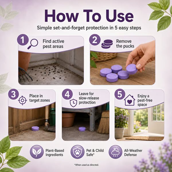 All-Natural Peppermint & Cinnamon Pest & Rodent Repellent Pucks