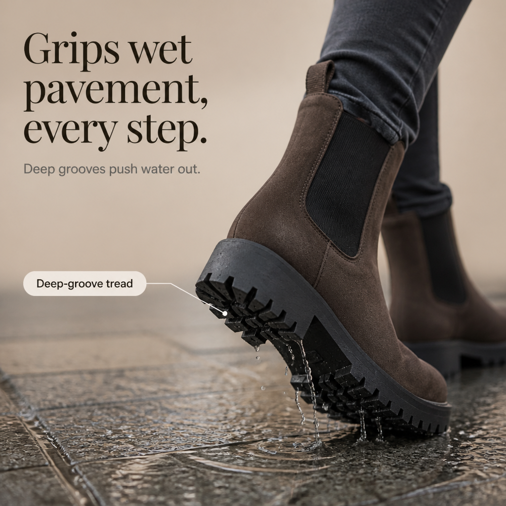 Traqora – Chelsea Boots mit weiter Passform und elastischen Einsätzen