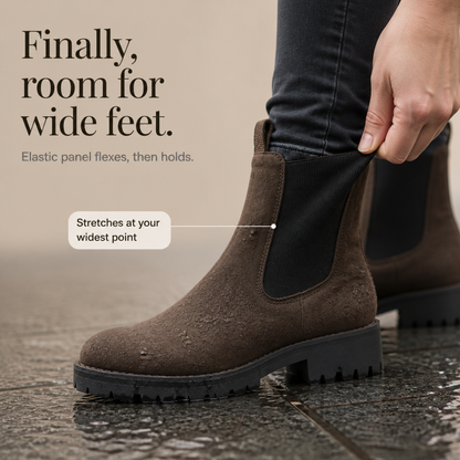 Traqora – Chelsea Boots mit weiter Passform und elastischen Einsätzen