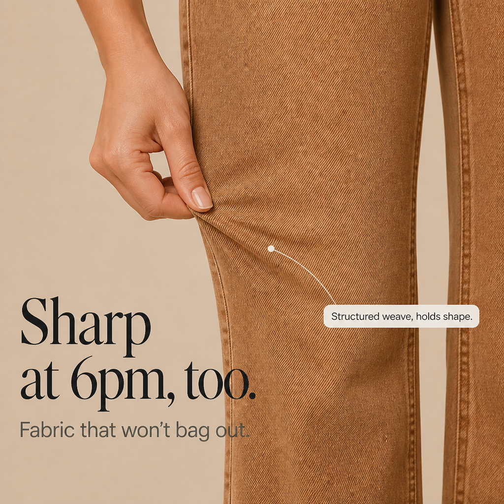 Highline™ – Trendige High-Waist-Wide-Leg-Jeans mit Doppelknopf-Bund