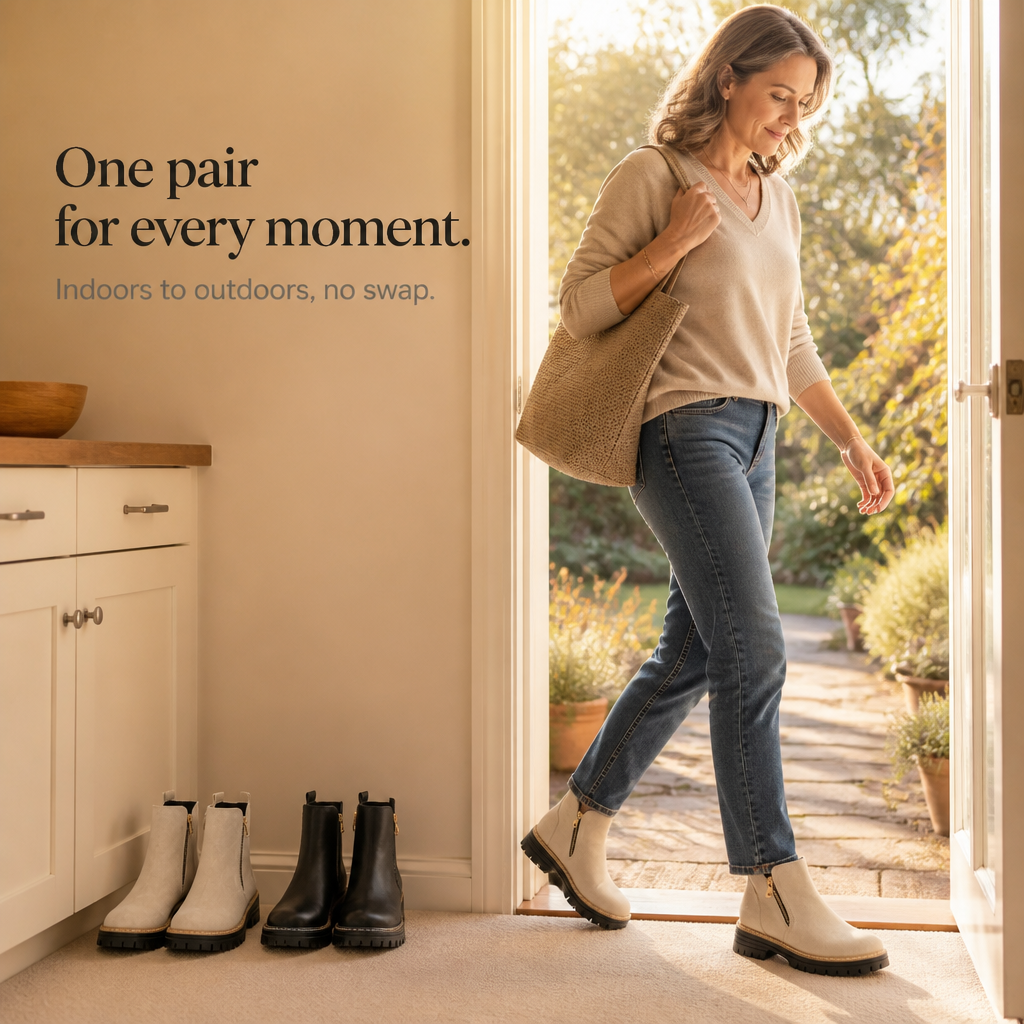 Stridewell – Stiefeletten mit eckigem Absatz und Reißverschluss