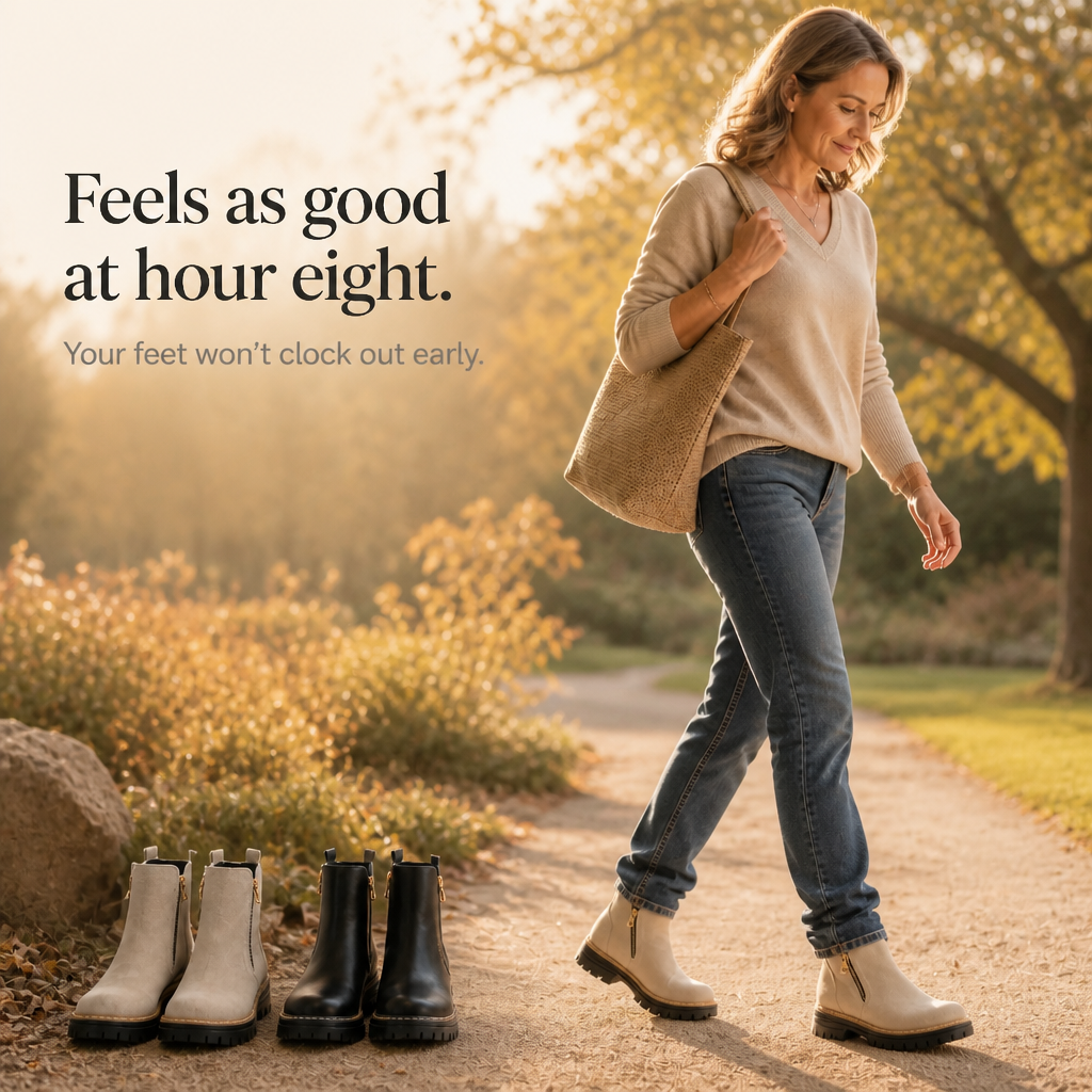 Stridewell – Stiefeletten mit eckigem Absatz und Reißverschluss