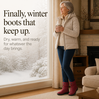Frostbella – Rutschhemmende Winterstiefel mit warmem Innenfutter & Reißverschluss