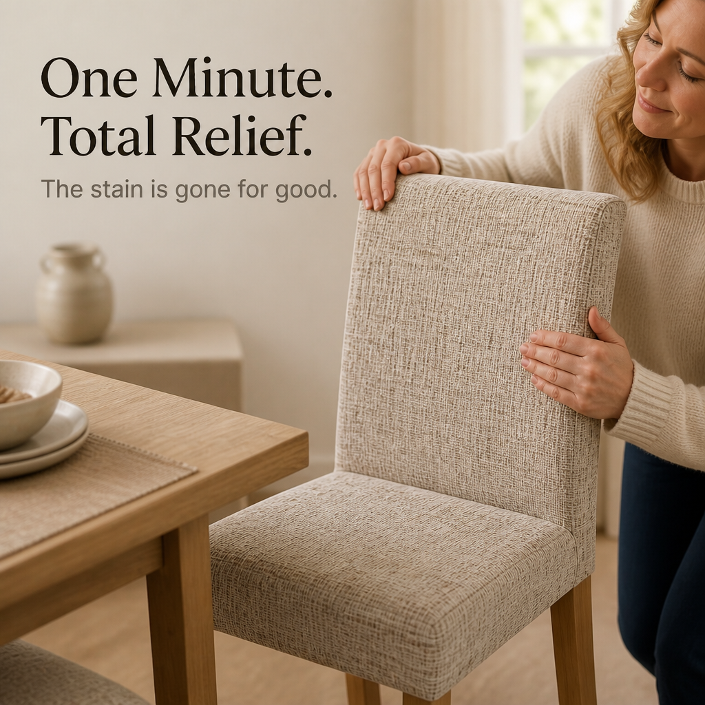 Snugback™ – Elastischer Esszimmerstuhlbezug im Karomuster