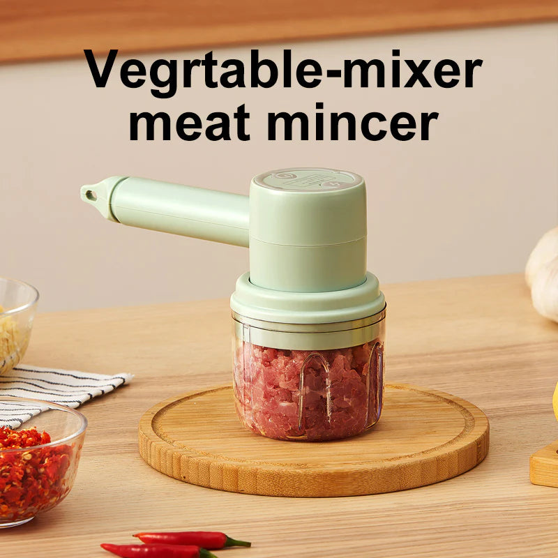 Kabelloser Handmixer | 3 Geschwindigkeiten | Wiederaufladbar | Edelstahlbesen
